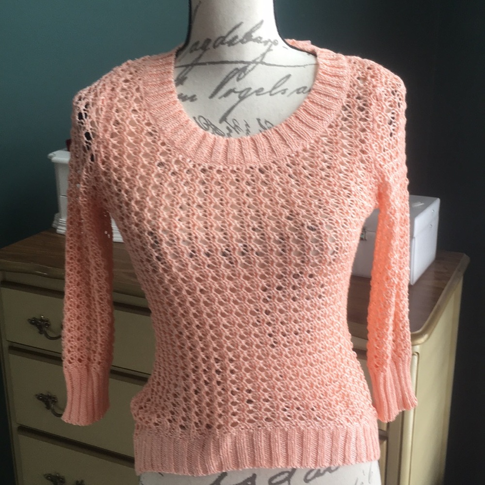 Peach colored sweater